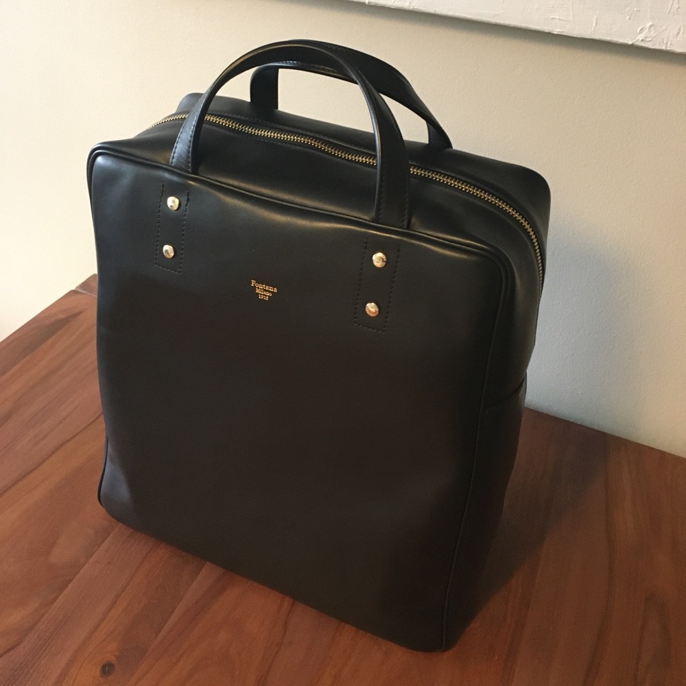NWT Designer Fontana Milano 1915 Leather Handbag